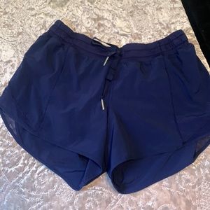 Lululemon, tie front, lined shorts, size 8